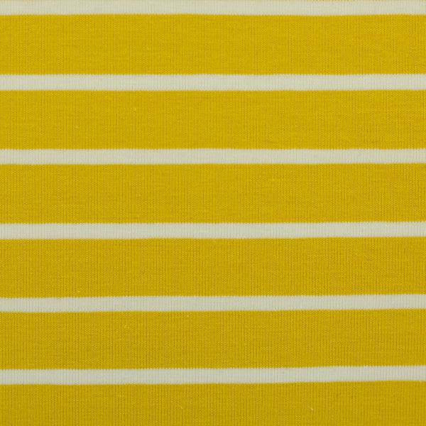 Baumwolljersey Isa Streifen Gelb/Weiß  by Swafing